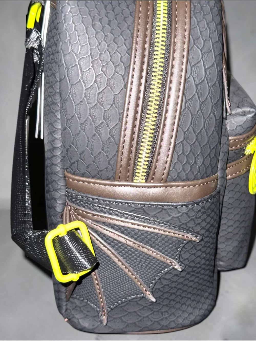 Loungefly Toothless Dream Works How to Train Your Dragon Neon  Mini Backpack